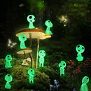 10pcs Luminous Ghost Micro Landscape Accessories Outdoor Miniature Decor Glow in Dark Tree Elves Fairy Garden Decoration