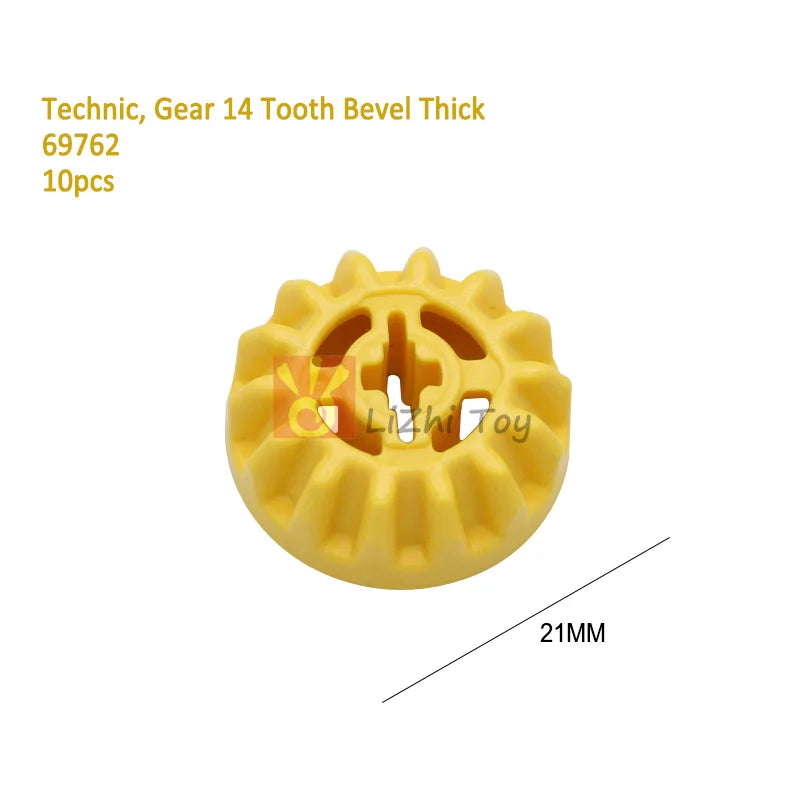 MOC Techncial Gear Tooth Parts Differential Housing 65413 65414 69761 69762 Kit Building Blocks Car Brick with Clutchs Toys