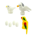 Figures Animal Building Block MOC City Goat Sheep Eagle Owl Panda Parrot Seagull Penguin Zoo Fram Accessories Bricks Toy Gift