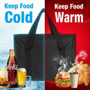 Large Food Delivery Insulated Bags Folding Insulation Picnic Ice Pack Food Thermal Bag Drink Carrier Insulated Beer Delivery Bag