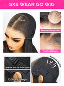 4x4 Put On And Go Glueless Bob Wigs Human Hair Curly For Women Pre Plucked Pre Cut Lace Ready To Wear Deep Wave Lace Front Wig