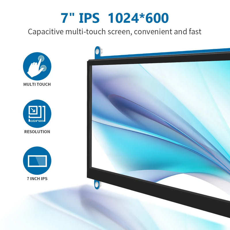 Raspberry Pi Touchscreen Monitor 7 inch HDMI Screen Display 1024x600 C
