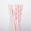 25pcs Foil Gold Silver Disposable Drinking Paper Straws Rainbow for Birthday Wedding Christmas Party Event Supplies