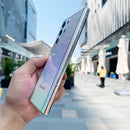 Laser-Farbverlauf durchsichtige Hülle für Samsung S24 S23 S22 Ultra S21 Plus S20 FE Note 20 10 Pro A73 A53 A33 A13 5G Bunte Regenbogen-Hülle