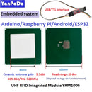 Mini Embedded UHF RFID Module Raspberry Pi Access Control Card Reader 0-5.5dbi Antenna Integrated RFID Module Reader