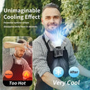 New Belt Fan, Fast Cooling, Personal Fan, Summer Hot Room, Summer Cold USB Fan, Portable Belt Fan with LED Light Flash