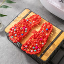 Non-Slip Foot Massage Slippers Feet Care Bath Quick-drying Footwear Reflex Stress Hollow Out Acupressure Massage Slippers Man