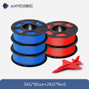 ANYCUBIC 5KG PLA Filament For FDM 3D Printer 1.75mm Eco-friendly 3D Printing Material Failment For Kobra S1C K3C EU US Warehouse