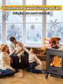 6leaf fireplace fan,winter warm home efficient heat distribution Winter fireplace fan Hot blast stove fan ecological quiet black