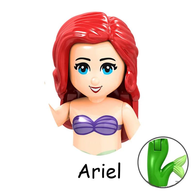 SLUBAN Girl Princess Royal Carriage Wagon Horse Racing Party Model Building Blocks Enlighten Action Figure Toys For Children