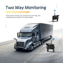 LeeKooLuu Kabellose Dual-Rückfahrkameras und 7-Zoll-IPS-Auto-Monitor IR-Nachtsicht-Rückfahrkamera für Wohnmobil, LKW, Anhänger, Bus