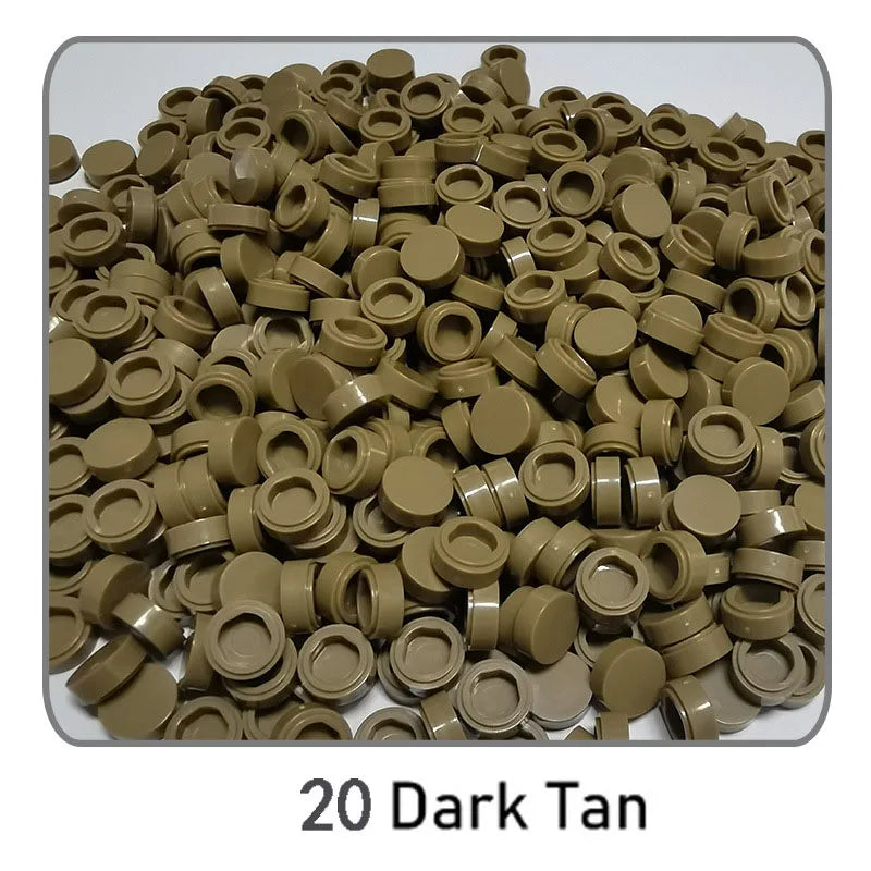 1000pcs DIY Pixel Art Bricks1x1 Round Tile Building Blocks Compatible with 98138 Anime Figure Assemble Toys Gift for Children