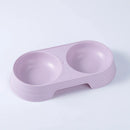 Double Bowl Cat Food Bowl Water And Food Integrated Pet Cat Food Bowl Plastic Feeding Bowl Non-slip Suitable For Cats And Dogs