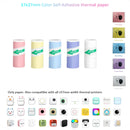 Mini Pocket Printer 5 Rolls Of Self-Adhesive Paper Portable Thermal Printer For Printer Suitable For Home Office Study And Work