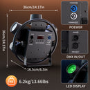 U'King 7x50W RGB COB LED Stage Par Light 350W Retro Light DMX DJ Light 3/5/8/21/23CH Stage Light Effect for Disco Party Wedding