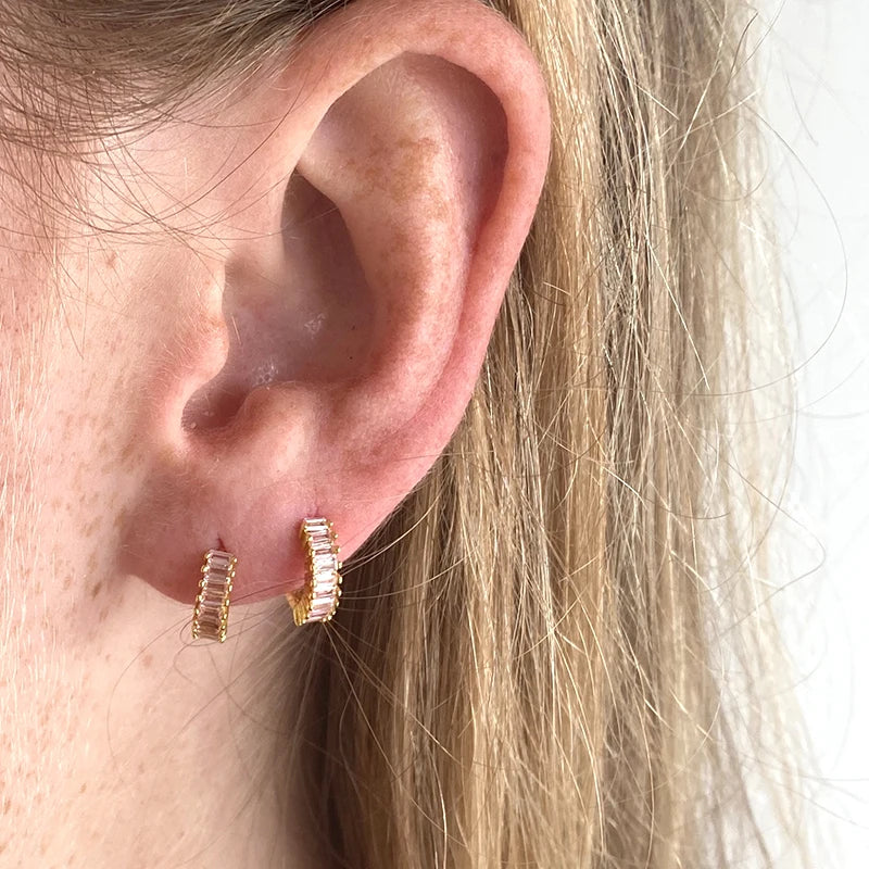 925 Sterling Silver Needle Silver Pink Heart Water Droplet Pendant Hoop Earrings for Women Multiple Styles Earrings Fine Jewelry