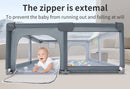 2026 Baby Playpens Light Gray Corralito for Baby Playground with Pull Ring Child Safety Barrier Fence Ball Box Game Playpen
