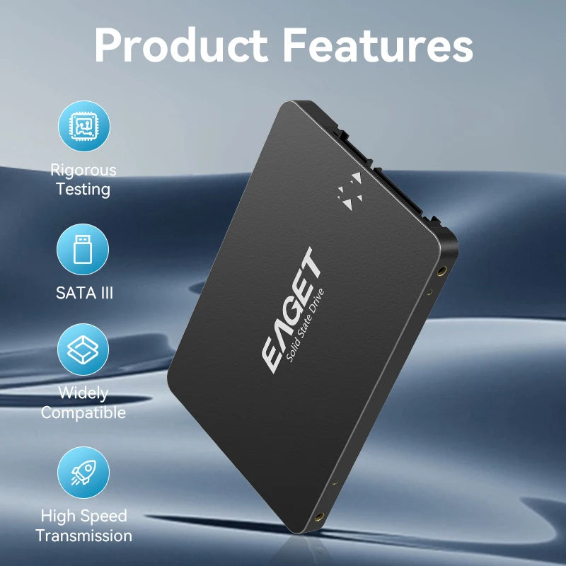 Eaget SSD 120GB SATAIII SSD 240GB 480GB  2.5 Hard Drive HD SATA Disk Internal Hard Drive High Quality Solid State Hard Drive