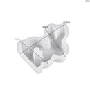 Cute Rabbit Candle Silicone Mold Gypsum Car Mounted Incense Expanding Gypsum Soap Mold Easter Bunny Aromatherapy Candle Mold