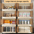 3/4-layer Stackable Storage Bins Storage Box with Lid Collapsible Storage Cabinet Organizers with Wheels for Shoes Home Office