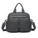 KONO Baby Diaper Bag Stylish & Walkable for Mom and Dad travel bag with Insulated Pockets for Vials & Snacks