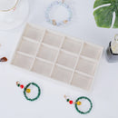 1PC, Flocking Jewelry Box Jewelry Tray, Color: Beige 2030