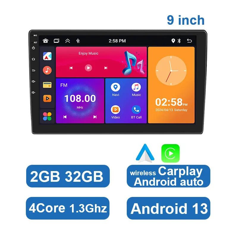 ESSGOO 7 9 10" Car Radio Android Auto Carplay Car Stereo Multimedia Player Universal WIFI GPS Autoradio Car Intelligent Systems