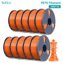 SUNLU 10KG PETG/ABS Filamente 10 Rollen 3D-Filament 1KG/Rolle 1.75mm 100% Filament ordentlich aufgereiht für den 3D-Druck aus der EU USA