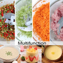 800W 3L Household Small Electric Meat Grinder 2 Speeds Stainless Steel Electric Chopper Automatic Mincing Machine Food Processor