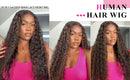 1B/30 Highlight Ombre Human Hair 13x6 HD Lace Frontal Wig 210 Density Deep Wave Human Hair Wig Pre Plucked Brazilian For Women