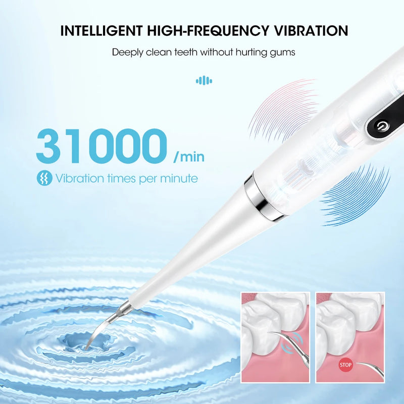 Dental Calculus Removal Electric Teeth Whitening & Cleaning Ultrasonic Tooth Cleaner Scaler Plaque Coffee Stain Tartar Oral Care