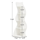 Tribesigns Corner Shelf, Modern 5-Tier Wall Corner Bookshelf, Stylish Corner Small Bookcase Storage Rack Plant Stand