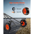 SucceBuy 420lbs Bootsanhänger Dolly Kohlenstoffstahl Kajak Mover mit 15.7 Zoll Luftreifen & Halterung zum Bewegen von Fischer-Motorbooten