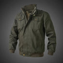 Outdoor Autumn Winter 2022 Work Men's Padded Welders Wear-resistant Canvas Repair Long Sleeve Multi-pocket Labor Clothes Jacket