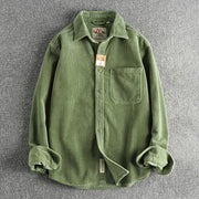 The Corduroy Archive | Men's Cotton Corduroy Long-Sleeve Overshirt