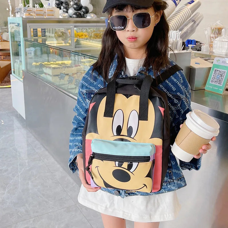 Disney New Mickey Kids Backpack Luxury Brand Boys Girls School Bags High Quality Large Capacity Kindergarten Backpacks