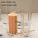 Long Pillar Wax Acrylic Candle Molds for DIY Handmade Scented Romantic Dinner Candle Injection Mould Home Decor Ornament