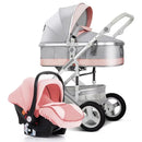 New Luxury Baby Stroller High Landview 3 in 1,Baby Stroller,Portable Baby Pushchair,Baby Pram,Baby car Comfort,Newborn Pushchair