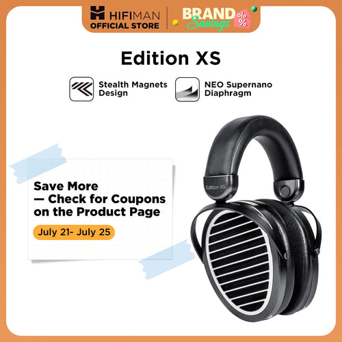 HIFIMAN Edition XS Full-Size Over-Ear Open-Back Planar Magnetic Hi-Fi Headphones with Stealth Magnets Design Adjustable Headband