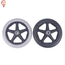 6 inch Wheel Smooth Flexible Heavy Duty Wheelchair Front Castor Solid Tire Wheel Wheelchair Replacement Parts