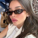 Fashion Cat Eye Sunglasses Women's 2023 New Luxury Brand Small Oval Black Sun Glasses Women Goggle Trends Rectangle Eyewear UV