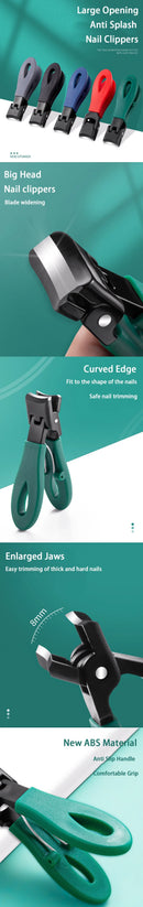 The Iron Grip | Anti-Splash Wide-Jaw Stainless Nail Clipper
