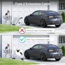 Typ 2 Verlängerungskabel 11kW für Wallbox Ladestation EV Ladegerät Kompatibel mit allen Typ 2 Ladesteckern 5m 10m 15m 20m
