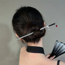 New Punk Ruby Pendant Sword Hairpin Chinese Simple Hair Sticks for retro Women girl Hairstyle Hair Dish Accessories Trendy 2022
