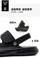 Sandals for Men 2026 New Summer Breathable Soft Bottom Casual Anti Slip Wear Beach Shoes Dual Purpose Driving Slippers Sandals