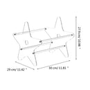 Acrylic Record CD Display Stand Rack Album Record Transparent Vinyl Five-Pointed Star Shape Home Storage Bracket Desktop 2024