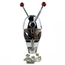Boat Engine Controls Twin Lever, Marine Outboard Boats Throttle Control, Zinc Alloy Dual Handle Shift