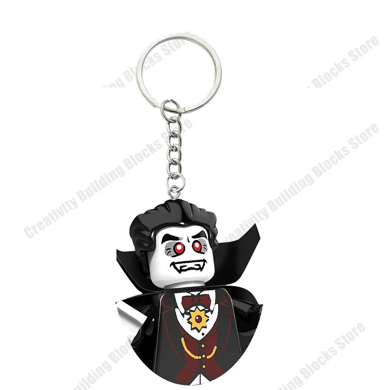 Hot Selling Classic Series keychain Mini 3D Character Model Set Building Blocks Assembling Toys Children's Birthday Gifts