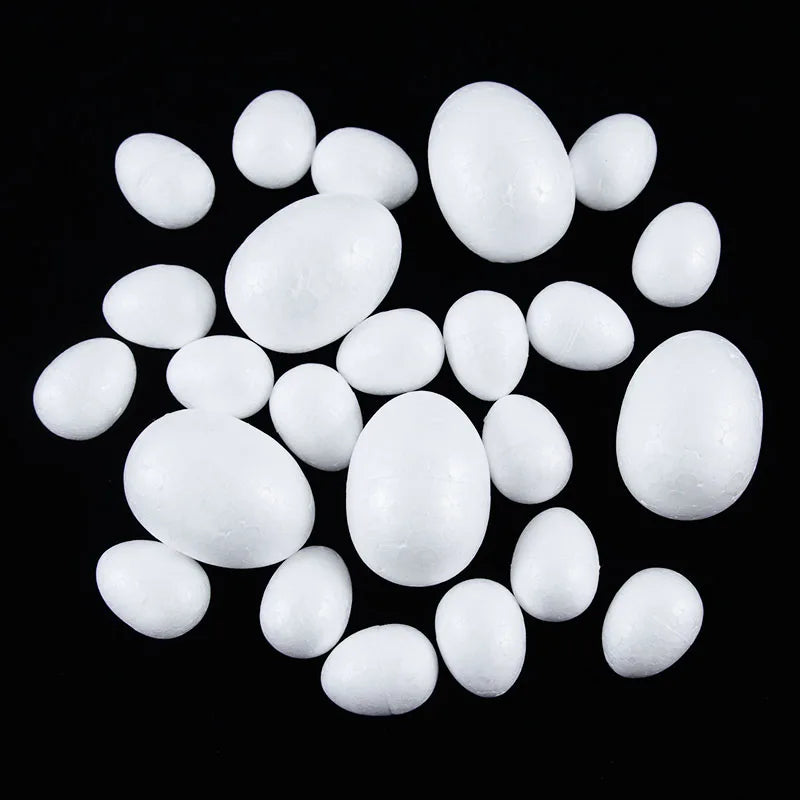 9/7/6/5cm Unfinished White Easter Eggs 20 Pcs Bird Pigeon Eggs Painted DIY Craft  Kids Gift Easter Party Deorations for Home