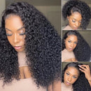 The Curl Halo | 3-in-1 Drawstring Half Wig, Brazilian Remy Curly